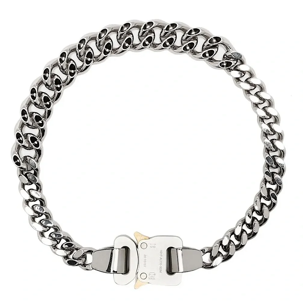 Stainless Steel Cuban Statement Choker Chain Link Luxury Necklace